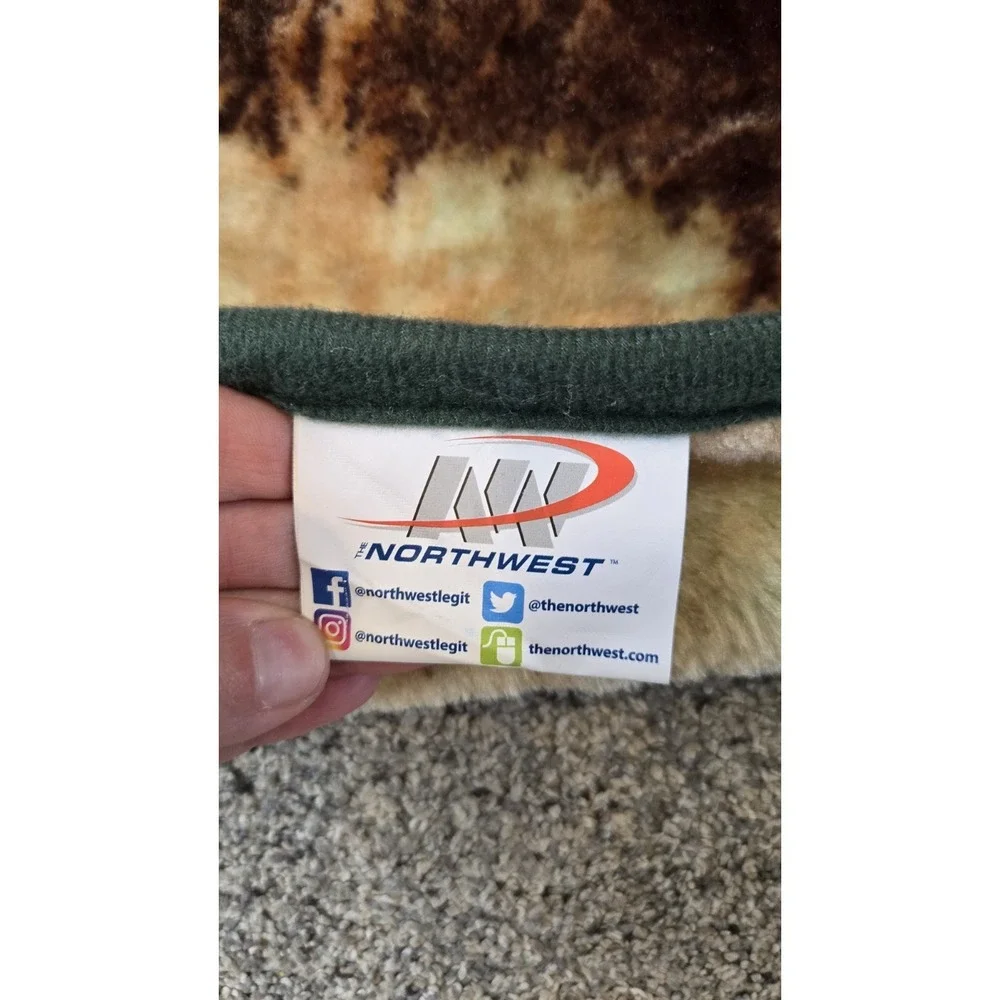 The Northwest Company Horse Cozy Throw Blanket 63.5 x 48 Western Cabin Lodge